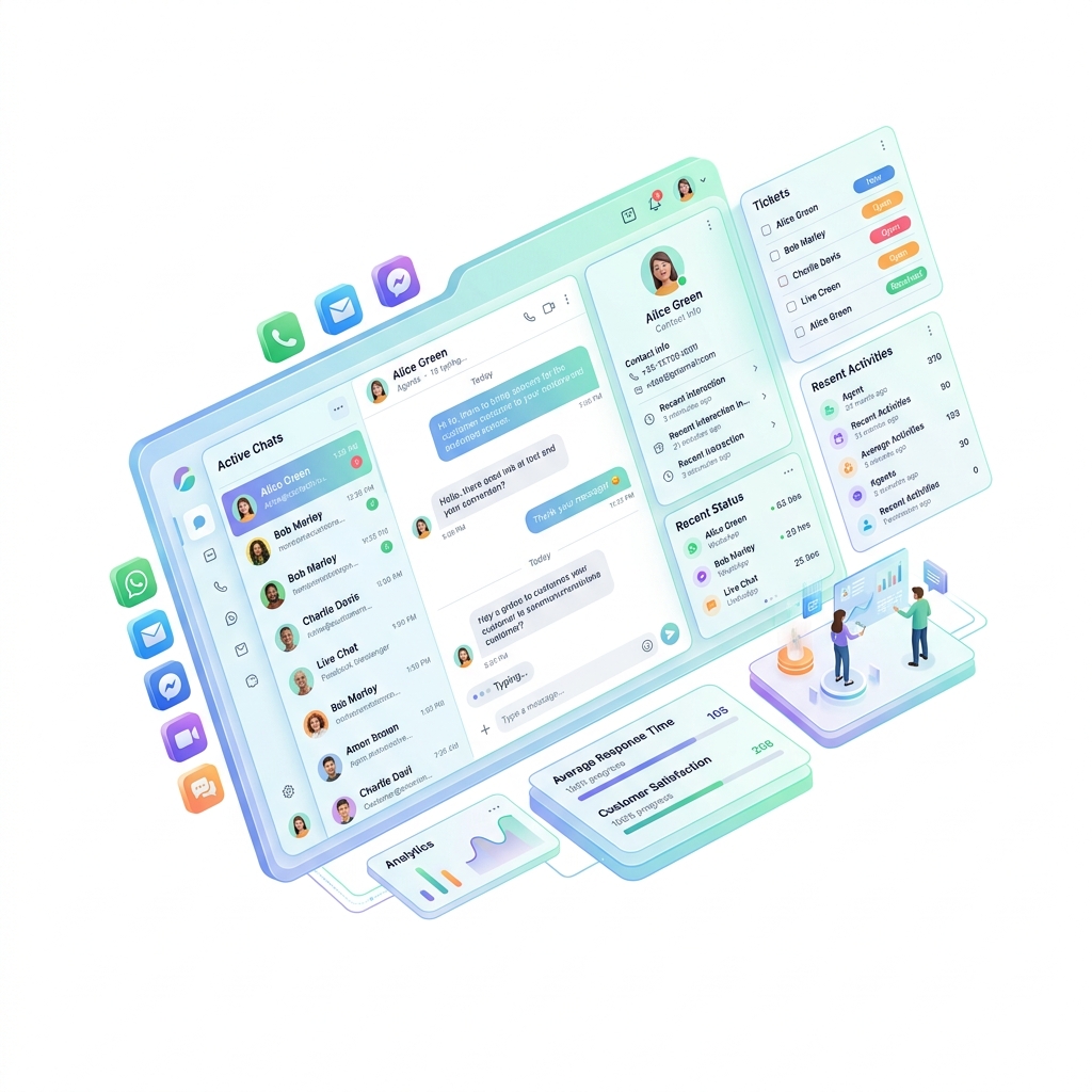 Chat Inbox Interface PNG